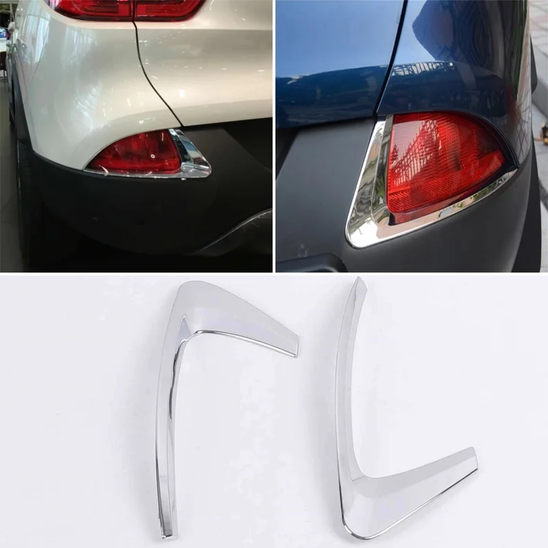 

Для Renault Kadjar 2016-2024 автомобильное хромированное украшение, защитная рамка для противотуманных фар автомобиля, предотвращающая царапины, наклейка со концентрацией света