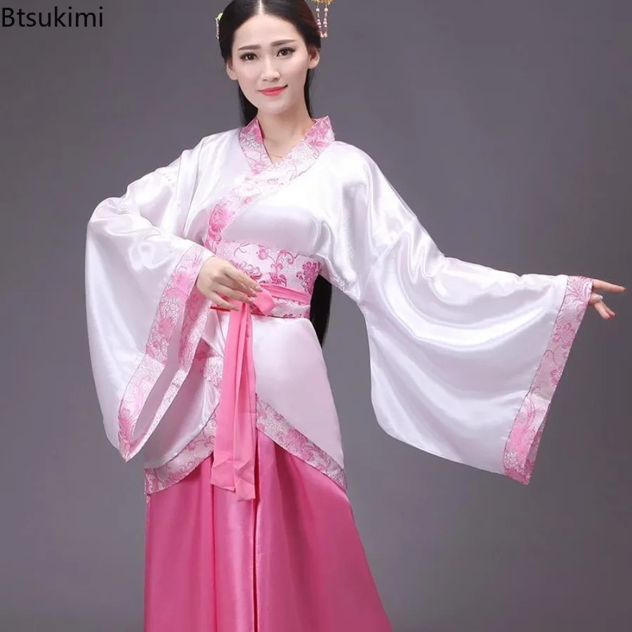 Chinese Traditional Hanfu Cosplay Costume Adult Women China Vintage Ethnic Antique Dress Halloween Stage Performance New Outfits