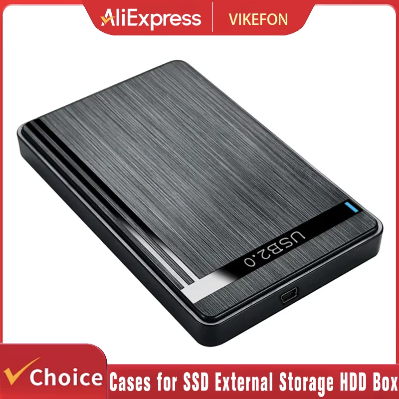

Корпус для внешнего жесткого диска 2,5 дюйма SATA на USB 3.0, мобильный бокс для SSD/HDD с кабелем USB 3.0/2.0, ABS-пластик