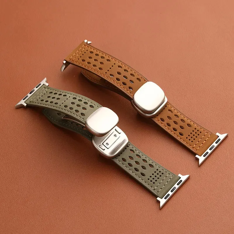 애플워치용 가죽 밴드 10 11 46 42mm 울트라 3 2 1 49mm SE3 40 44mm 빈티지 팔찌 iWatch 9 8 7 45mm 38/41mm 손목밴드