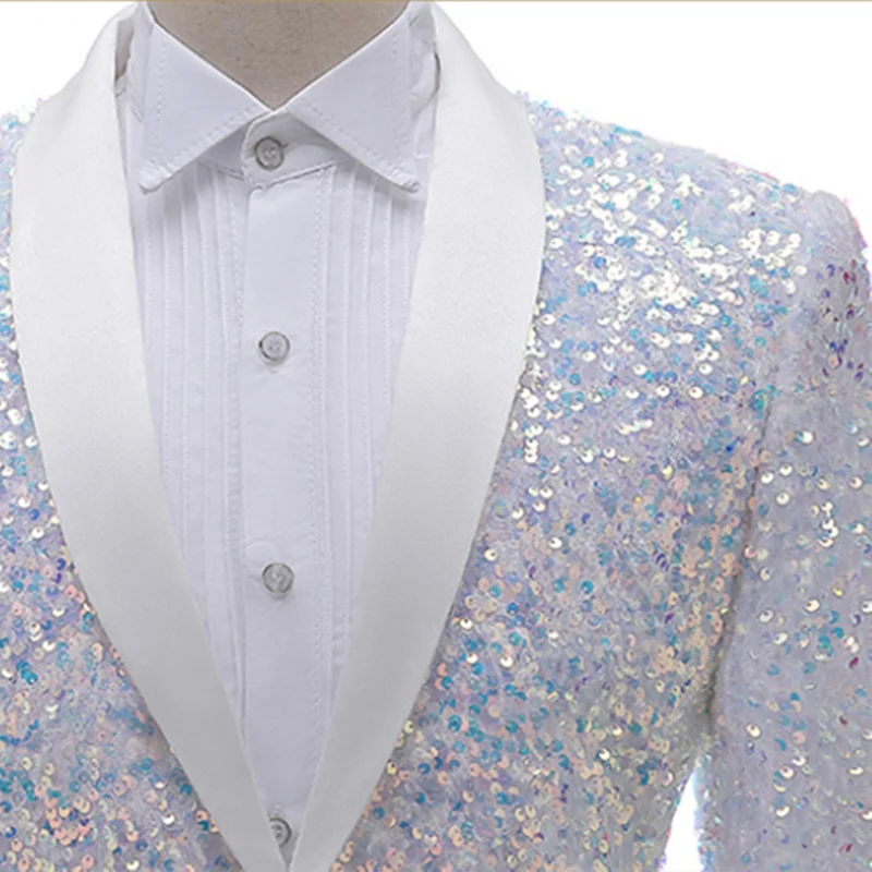 

2026 New Shiny Sequin Suit for Men , Luxury Blazer Perfect for Stage Performances , Nightclubs, Weddings & Glamorous Events