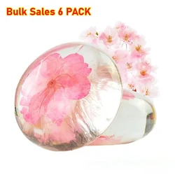 Bulk Sales 6 PACK Amino Acid Flower Handmade Soap 80g X 6PCS Amino Soap Transparent Real Flower in It Soap Combo Sale Soaps