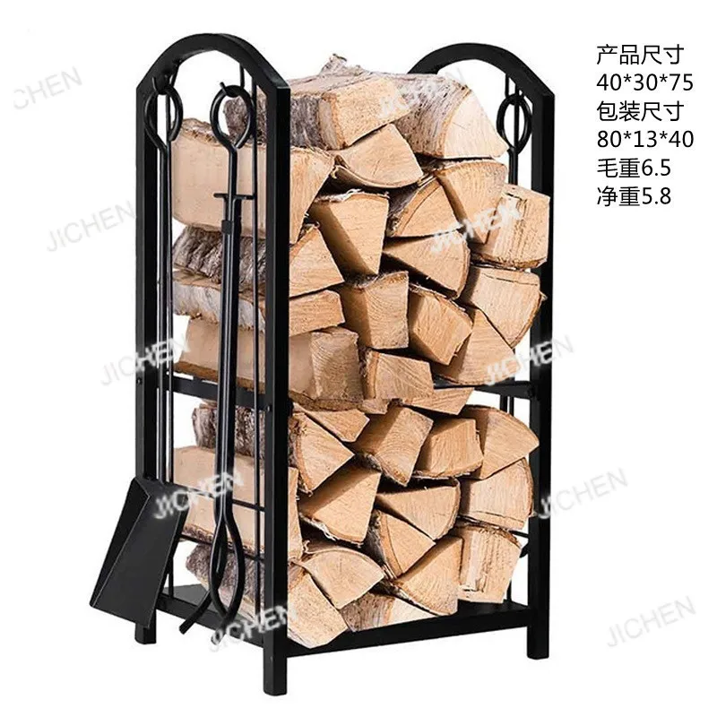 

Съемная небольшая стойка для дров. Стеллаж для хранения дров. Европейская металлическая простая напольная стойка для дров.