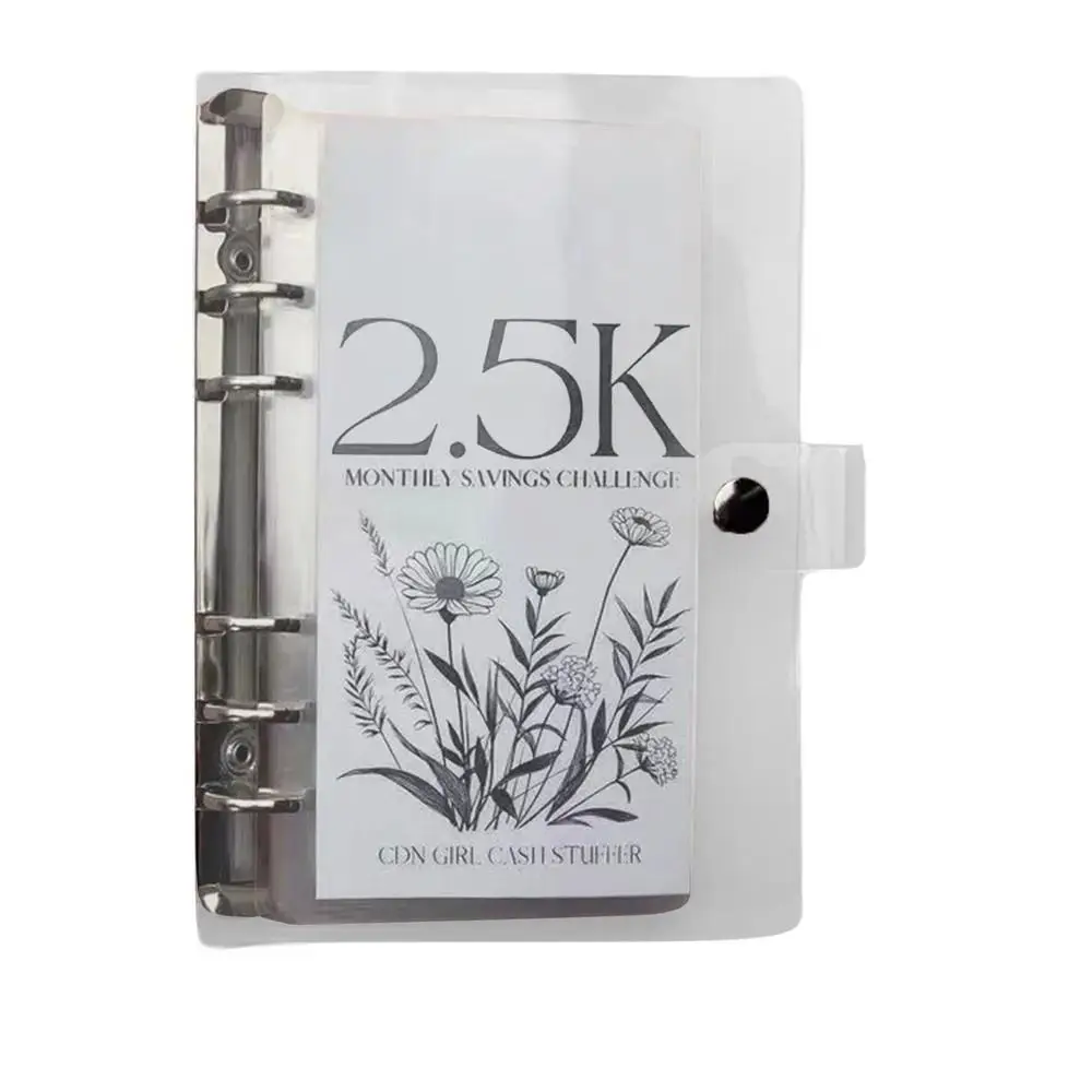 PVC-envelop Besparingen Uitdaging Binder Geld besparen Geld Budget Organizer Besparingen Uitdaging Notebook Gelabelde slots