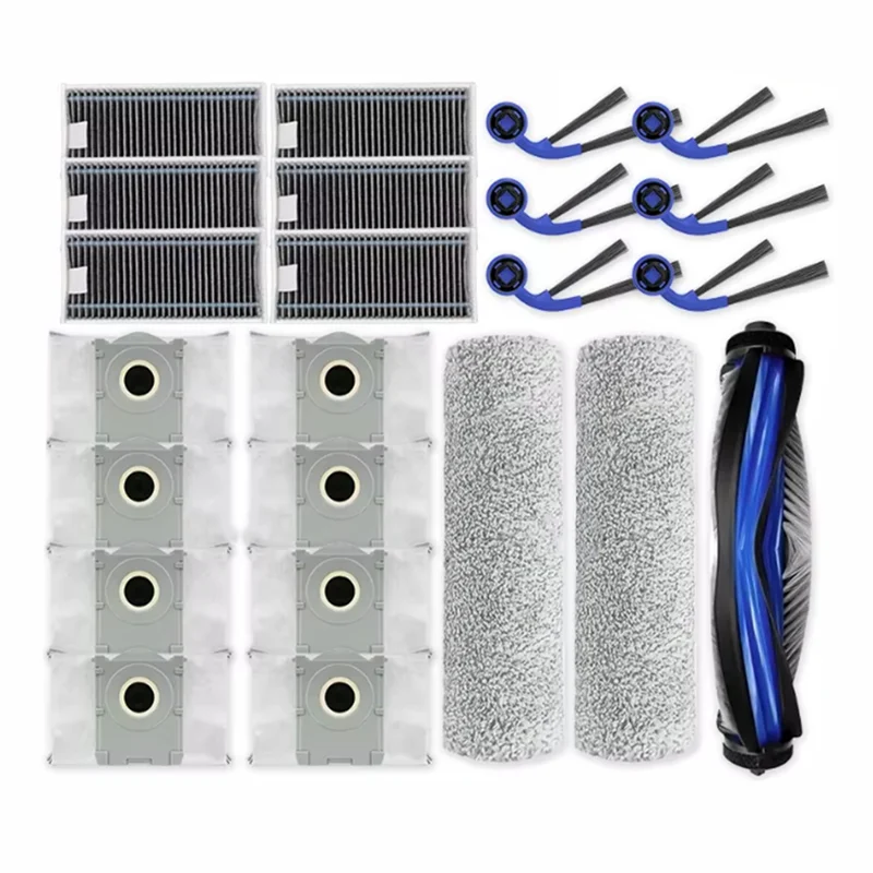 

【Coupon!】For Ecovacs Deebot X9 Pro Omni/X9 Pro Vacuum Cleaner Replacement Kit Main Side Brush Hepa Filter Dust Bag Mop Cloth Inc