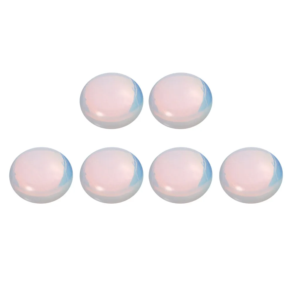 10Pcs Opal Stone Pendants for Jewelry Making DIY Craft Flat Bottom Cabochons Natural Gemstone Charms for Necklaces Bracelets