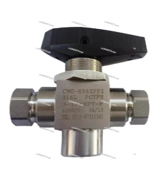 

CNG Refueling Machine Gun Valve, Two-position Three-way Ball Valve for Refueling Machine