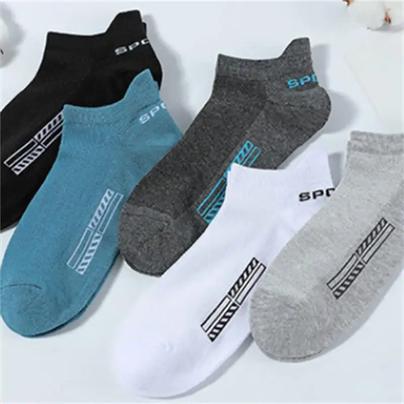 10 Pairs Cotton Men\'s Short Socks Crew Ankle High Quality Breathable Deodorant Casual Women Summer Low-Cut Thin Sock for Male