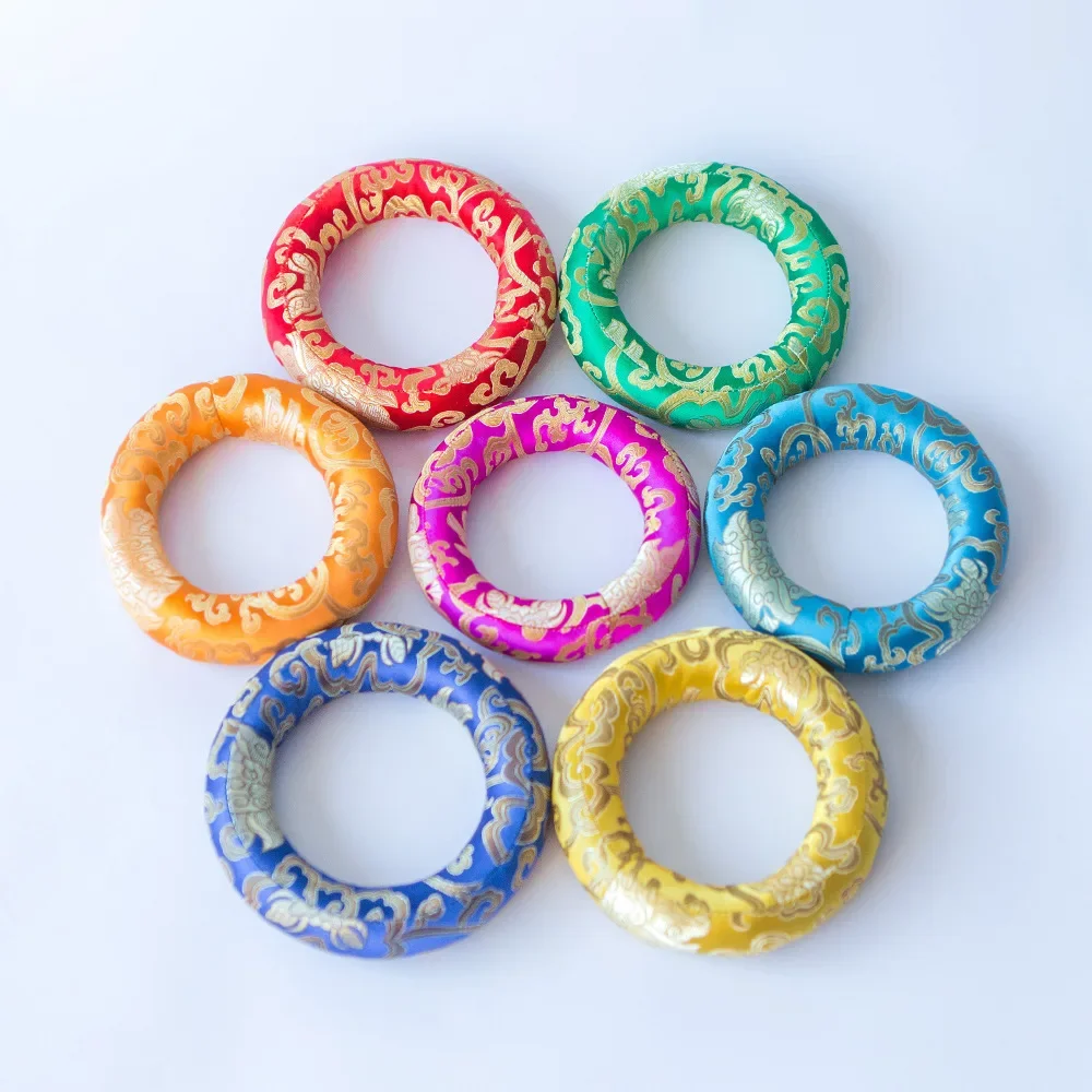 Cloth O-ring for 6-12inch Crystal Singing Bowl Embroidered Cloth Musical Accessories