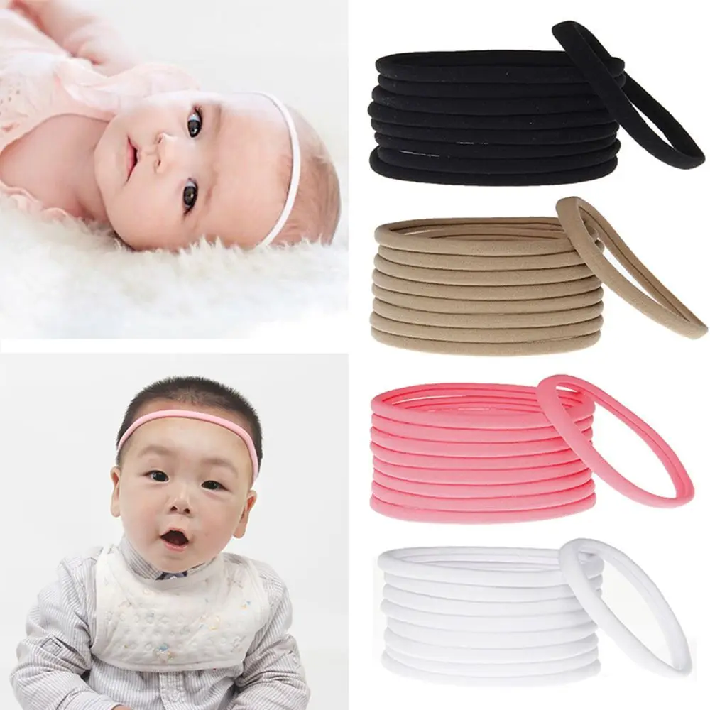 Skinny Children Seamless Nylon for Girls Boys 10pcs/set Hair Accessories Headwear Hairwear Headband