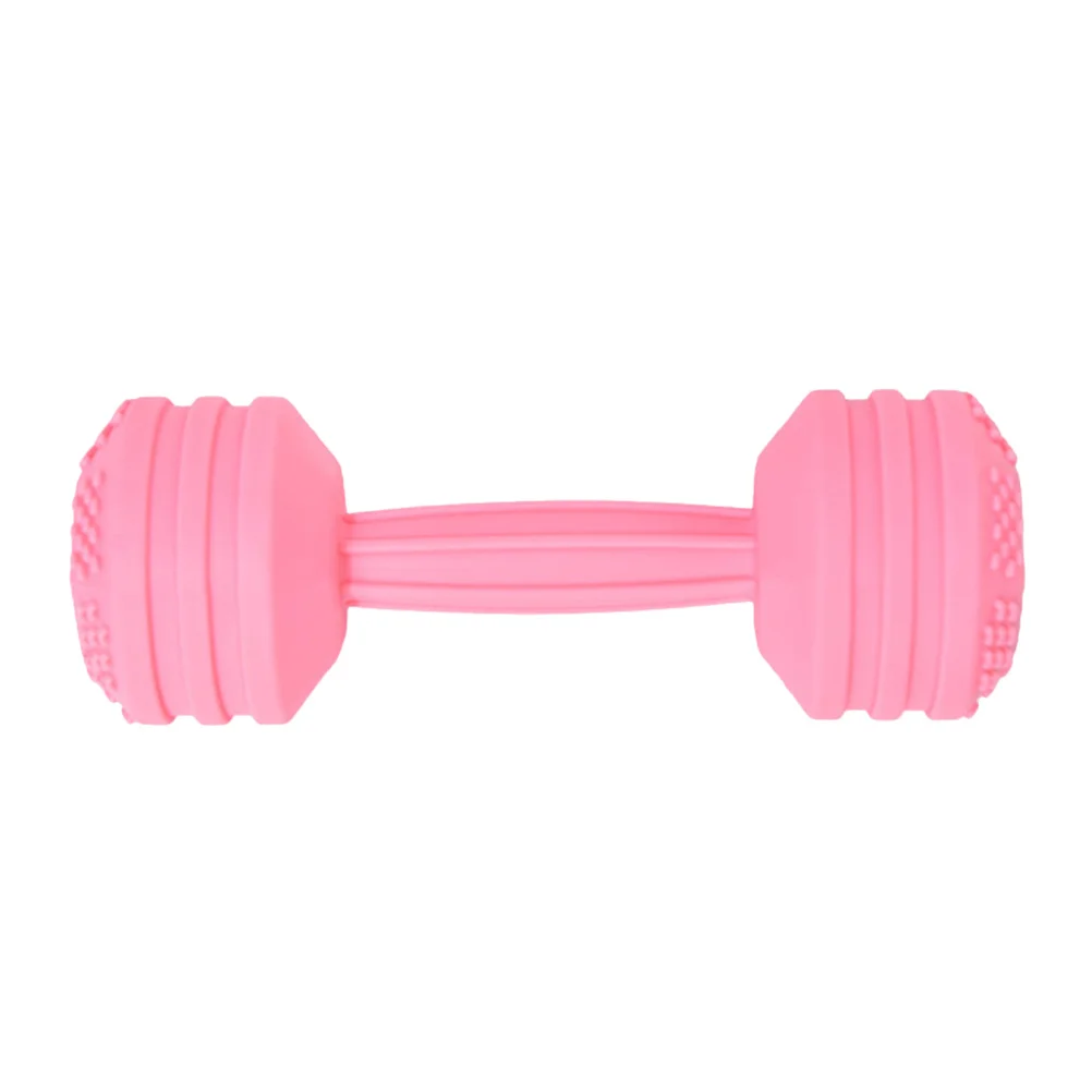 1pc Baby Silicone Teething Dumbbell Rattle For Infant Toddler Gum Massage Chewable Soothing Gift Newborn Baby Teething