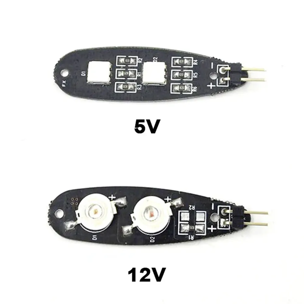 RC LED-Licht 5V 12V Intelligentes LED-Nachtflug-Navigations-Suchlicht Rot Grün Blau Weiß für Flugzeuge und Quadcopter-Lampen – Detail 6