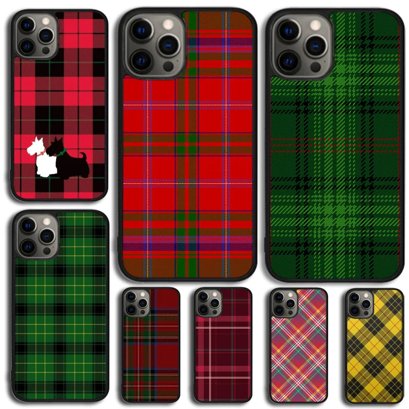 Clan Stewart Dress Tartan Plaid Pattern Phone Case Cover For iPhone 15 16 14 Plus 11 12 mini 13 Pro Max Apple X XR XS max