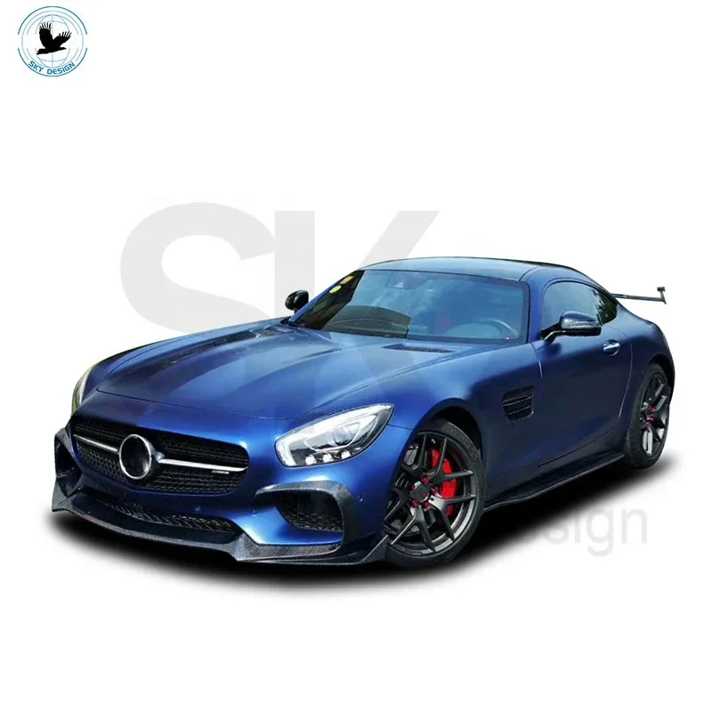 Vakuum-Kohlefaser-Bodykit für Mercedes AMG GT gts gtc Auto Vorder lippe Seitens ch weller Heck diffusor Spoiler Wing Bodykit