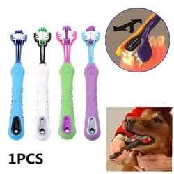 1PCS Multi-angle Pet Cleaning Toothbrush Dog Addition Bad Breath  Teeth Care Dog Cat Cleaning Supplies