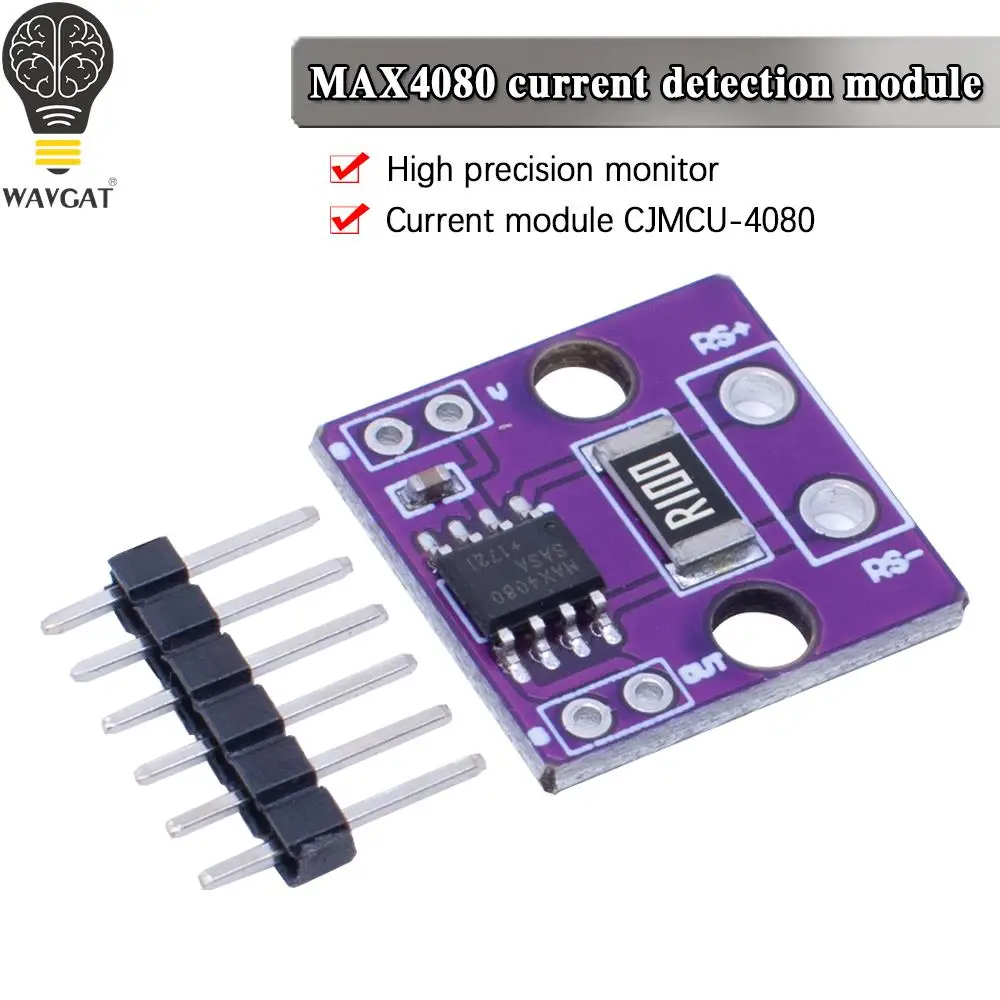 MAX4080 MAX4080SASA Current Module Current Sense Amplifier Detector Module High Precision 4.5V 190uA For Arduino