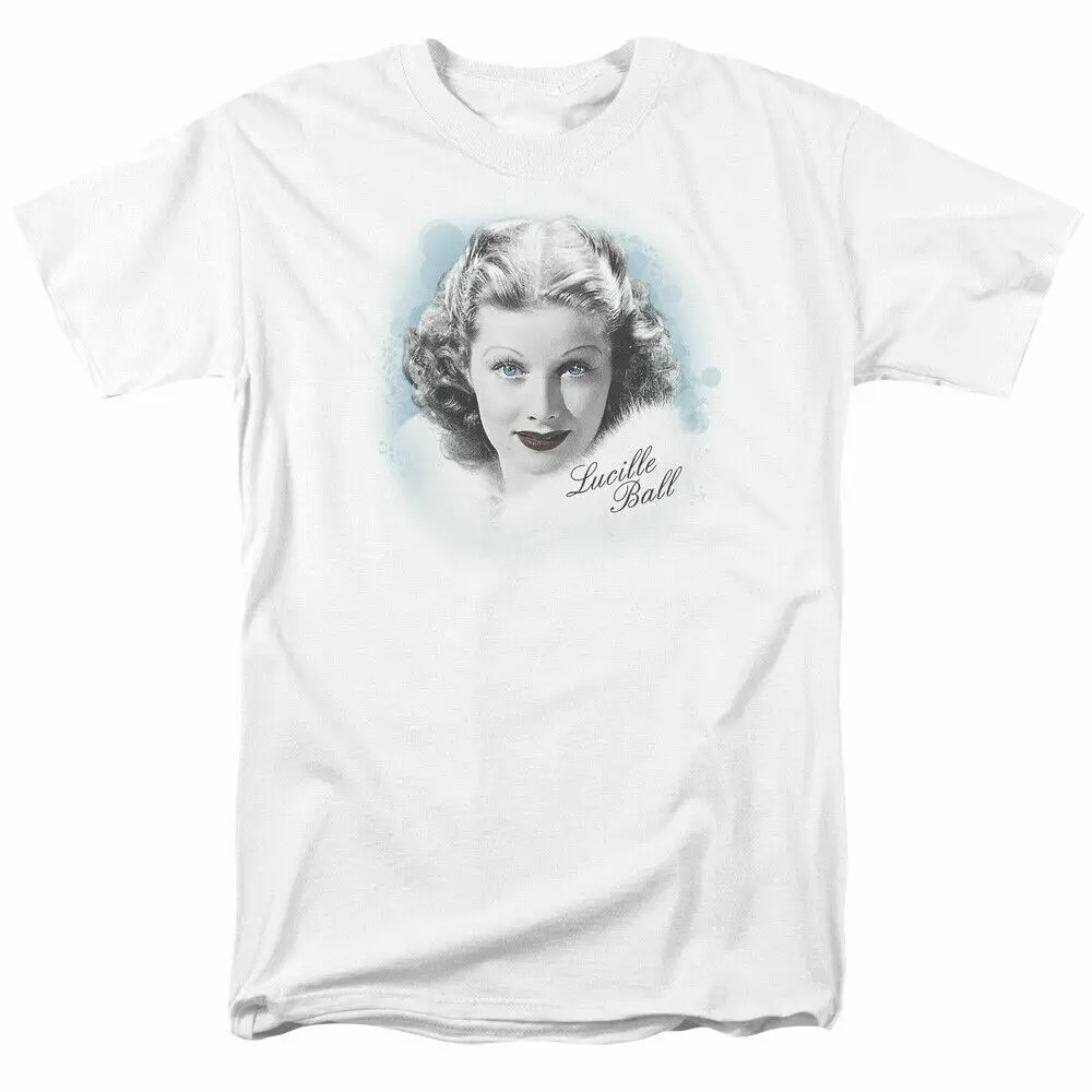 I Love Lucy Lucille Ball In Blue T Shirt Licensed Funny TV Show White