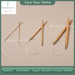 Seeknit Koshitsu 40/60/80/100/cm Sweaters Circular Knitting Needles Knitting Pro Fixed Bamboo Knitting Needle