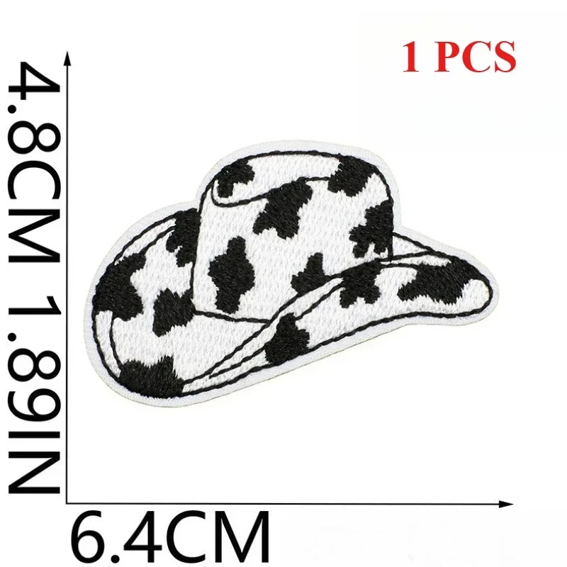 Cow Print Embroidery Cloth Sticker Mermaid Tail Patch Clothes Decoration Leopard Print Turtle Desk Lamp Embroidery Sticker