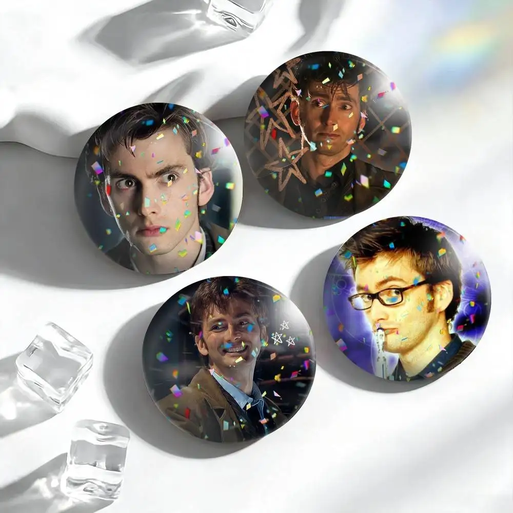 T-Tenth Doctor David  25 32 44 58 75mm Badges Personalized Round Brooches Pins Accessory Gift