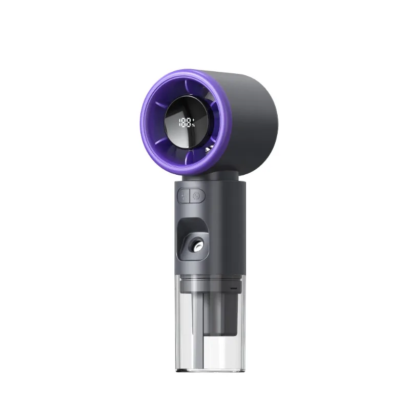 

Outdoor Ultrasonic Air Cooled Handheld Mini Portable Usb Rechargeable Eyelashes Water Mist Spray Fan with Water Tank
