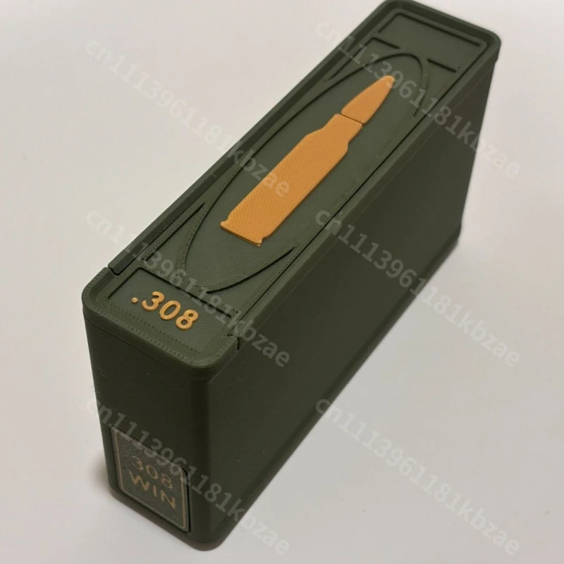 3D Printing 308WIN Bullet Storage Box Desktop Collection Gift，just An Empty Box