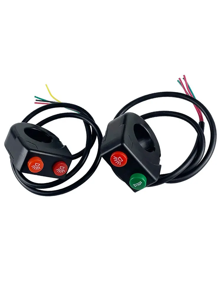 AliExpress NONE 22mm Motorcycle ABS Low Beam Handlebar Switch Horn Headlight Combination Button Switches Bike Scooter Universal Headlamp Switch