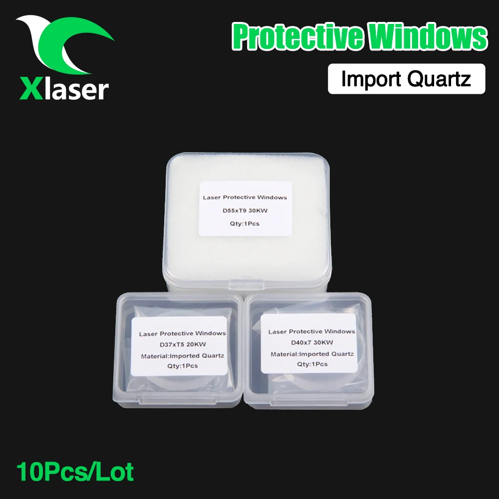 XLaser 10pcs/lot High Quality Bodor MAX IPG Laser Lens 55*9 30*2 37*5 Protective Windows For MAX Bodor IPG Fiber Laser Head