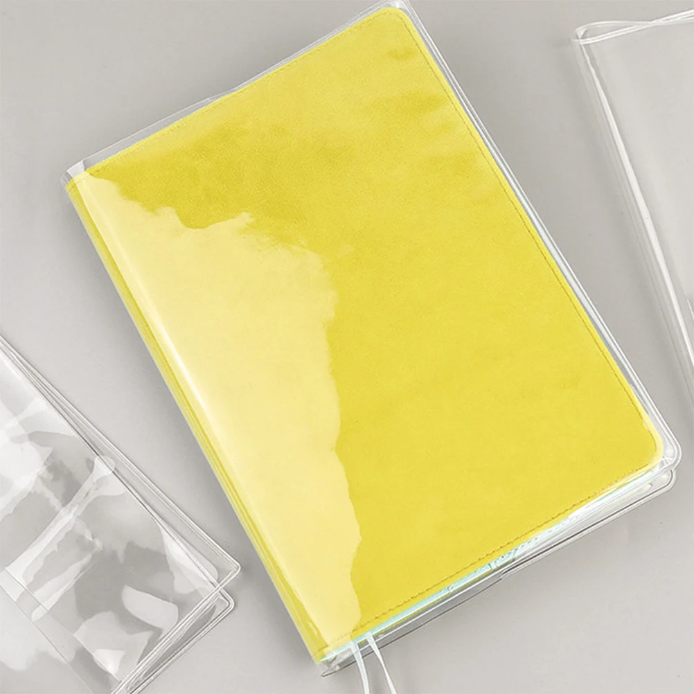 

3pcs A5 Book Sleeves Transparent Pvc Book Covers Reusable Waterproof Plastic Wraps For Notebooks Scrapbooks Textbooks