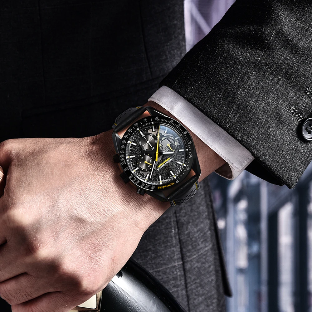 PAGANI DESIGN новые мужские часы мужские кварцевые часы с сапфировым стеклом 100 м водостойкий спортивный хронограф мужские часы из нержавеющей стали