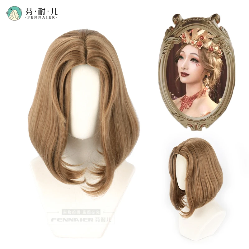 Perruque de Cosplay Brune du Jeu Eissition Bloody Queen Mary, Perruques Rouges Miss, Perruque Anime, Perruque Synthétique de ix, Degré de Chaleur