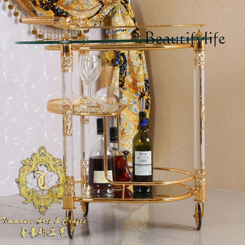 

BJ New Art Household Pure Copper Gold-plated Light Luxury Party Food Truck European Wedding Food Truck Restaurant