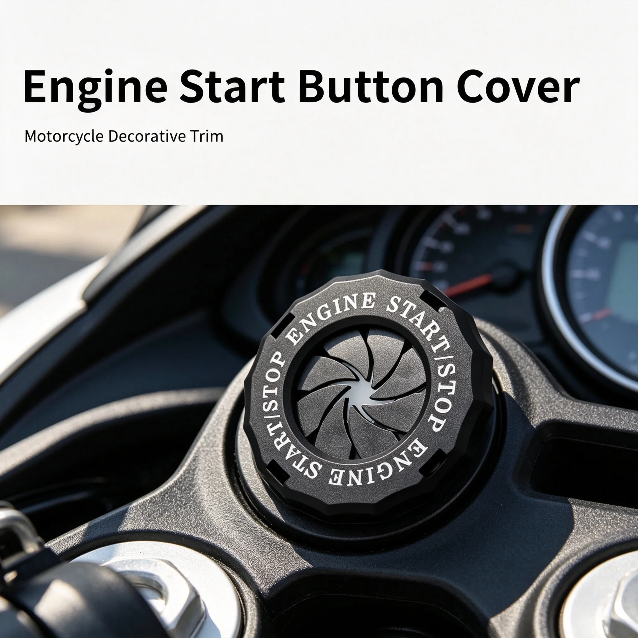 Auto Engine Start Stop Button Cover Rotary Ignition Switch Cover Scratch Resistant Car Interior Accessories Universal