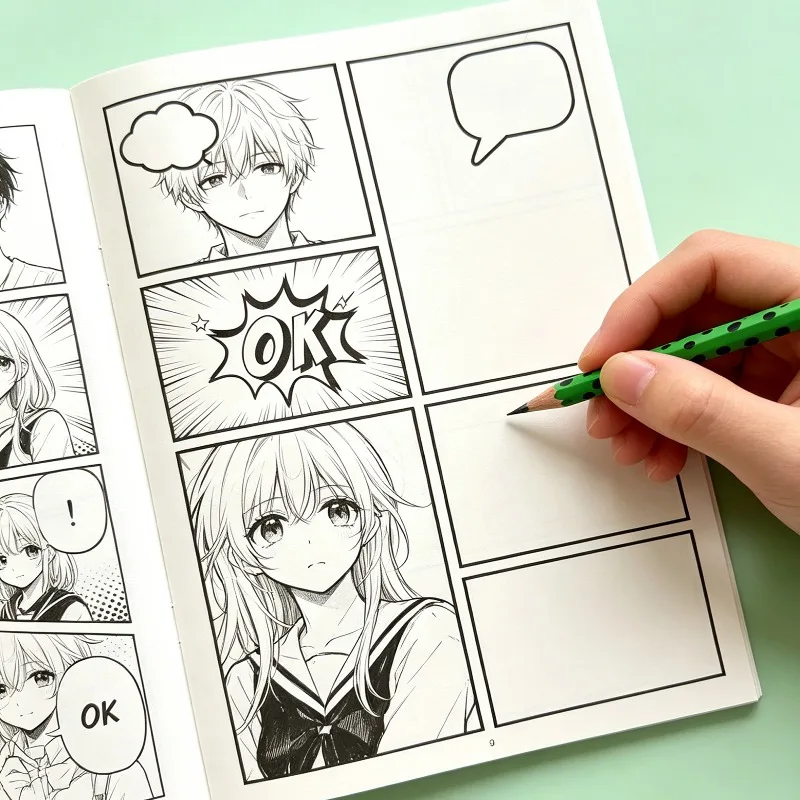 1 Blank Comic Style Graffiti Drawing Book Complete The Drawing Into A Complete Story Through Imagination 32 Page Blank Pages