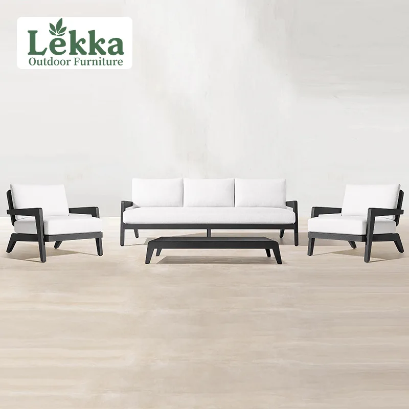 

Outdoor Sofa Courtyard Leisure Aluminum Alloy Sofa Coffee Table Villa Terrace Outdoor Sun Room Garden Furniture