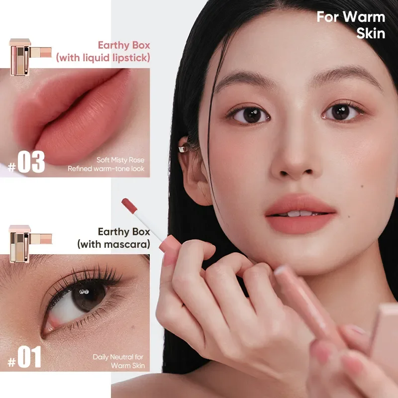 Paleta Mini Makijażu Judydoll: Szminka, Korektor, Rozświetlacz, Róż, Tusz do Rzęs, Cienie do Powiek, Puder do Brwi, Pędzel, Konturowanie Twarzy