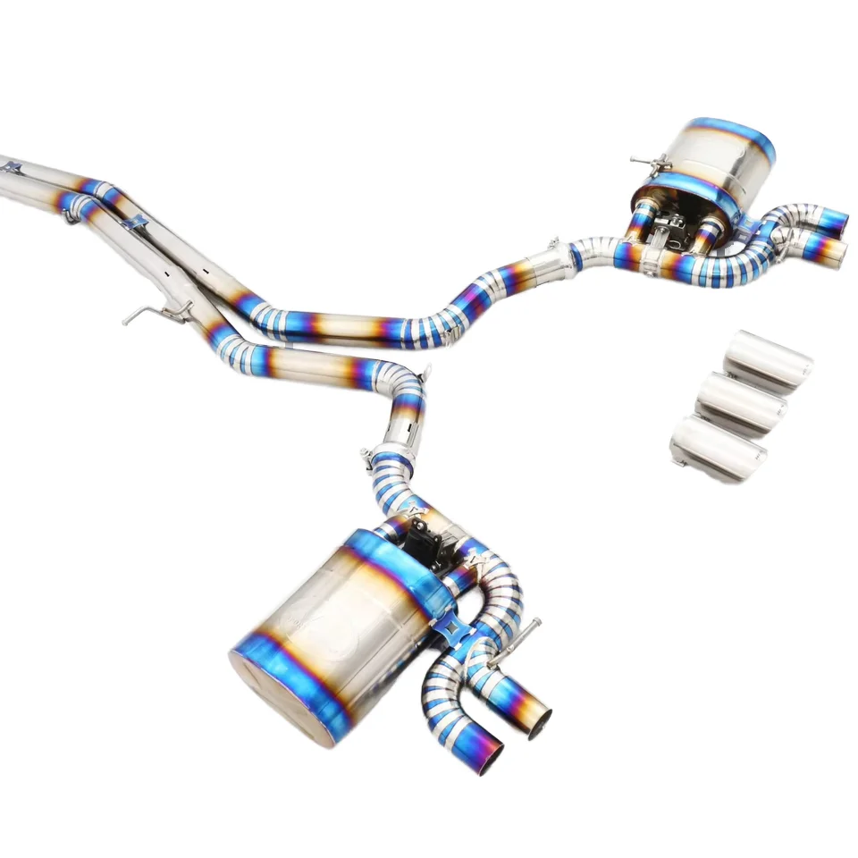 

Exhaust System Titanium Catback Escape Exhaust Pipes for S4 S5 B9 3.0T
