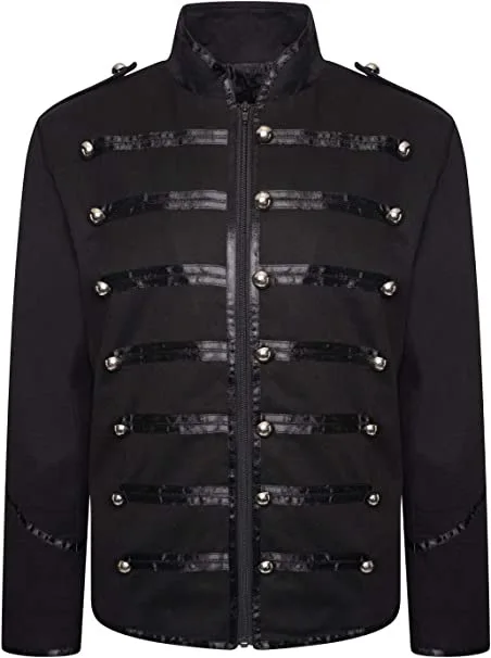 Btsukimi Men Steampunk Gothic Jacket Black 3