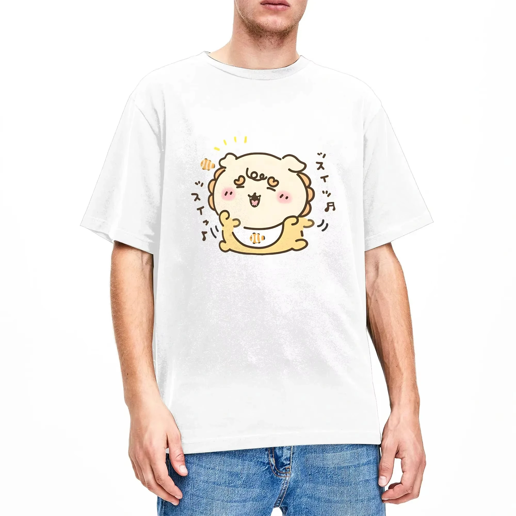 Chiikawa Cute Kawaii Anime Starry Tee Men's Women's Black Retro Cool Graphic Art Print Oversized Short Sleeve Streetwear Top
