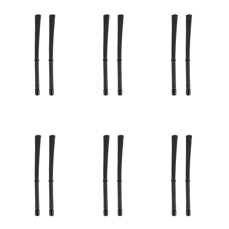 

ABLB-12Pcs Cajon Brush Telescoping Drum Brushes Nylon Sticks Percussion For Jazz Stick Drum