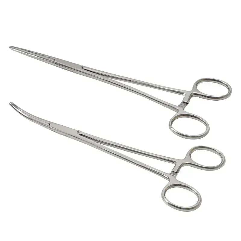 Imagem -04 - Fórceps Hemostático Ferramenta Fórceps Cirúrgico Hemostat Bloqueio Grampos Alicate de Pesca Ponta Curva e Reta 1pc Aço Inoxidável