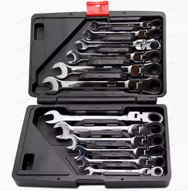 

12pcs Set Multitool Wrench Ratchet Spanners Set Hand Tool Wrench Set Universal Wrench Tool Car Repair Tools