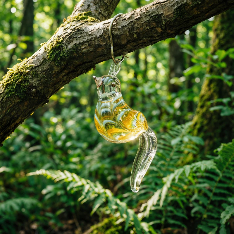 Colorful Mini Charm Bird Glass Pendant DIY Jewelry Making Supplies Window Garden Hanging Ornament Wedding Valentine Party Gift