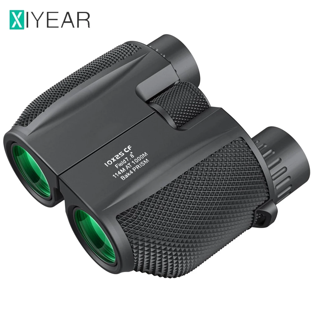 

Binoculars 10X25 HD Mini Portable Telescope BAK4 FMC Coated Telescope Outdoor Bird Watching Hunting Travel Camping Ball Game