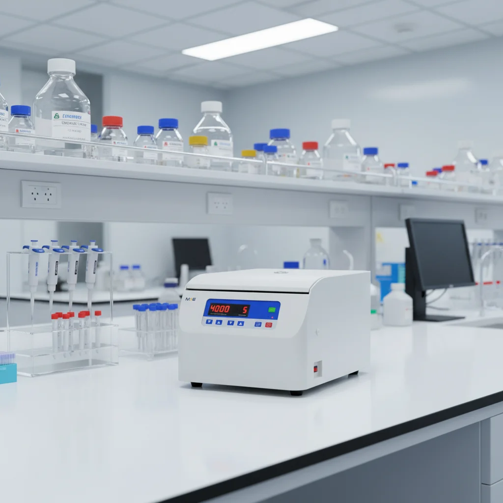 Low Speed Laboratory Centrifuge With 20ml/50ml Tubes Capacity 4000 RPM Max Speed 2860xg RCF For Benchtop Use