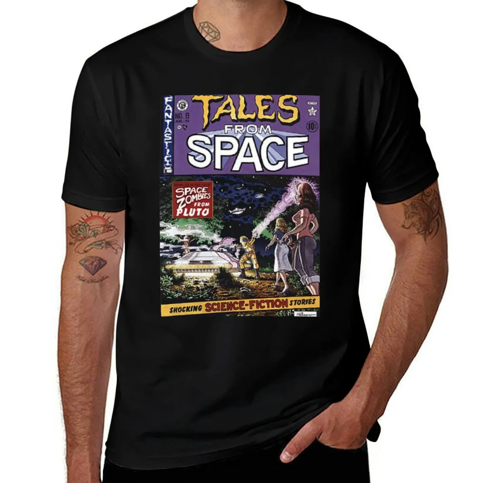 Back to the Future Tales from Space comic cover T-Shirt rapper graphic tees basketball graphic tees hippie clothes men clothings