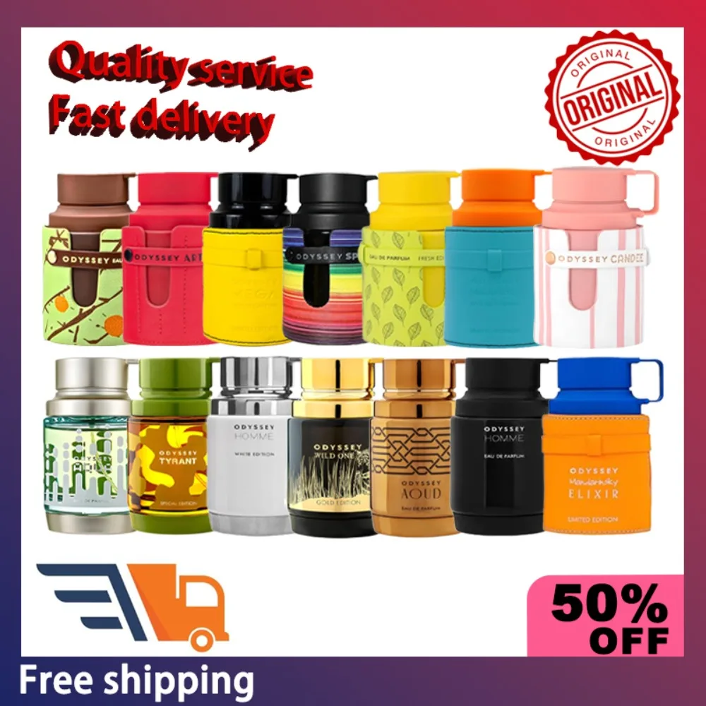 100ml Perfumes árabes originales Odyssey Eau De Parfum Spray Colonia De alta calidad para hombres excelente Perfume De fragancia De cítricos duradero
