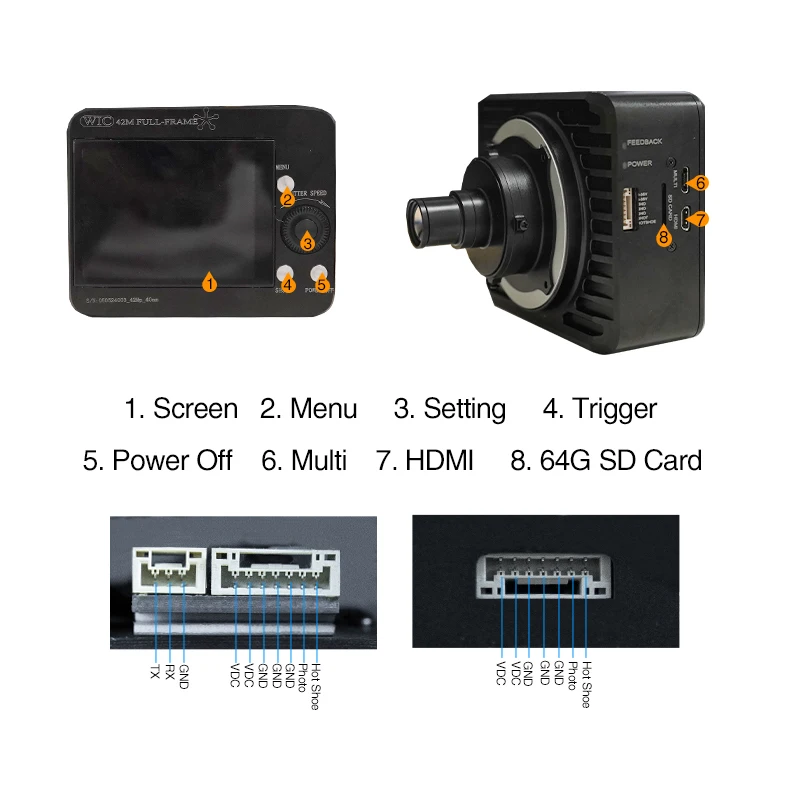 Map-A7R Advanced 42 Megapixel 40-mm-Objektiv Vollformat-Antennenkartierung mit 2-Achsen-Gimbal