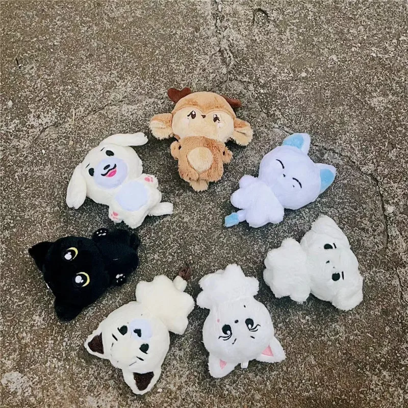 Kpop Cartoon JUNGWON SUNGHOON Same Plush Keyrings Q Styles JAY NIKI JAKE HEESEUNG SUNOO Keychains Key Rings Bag Pendants