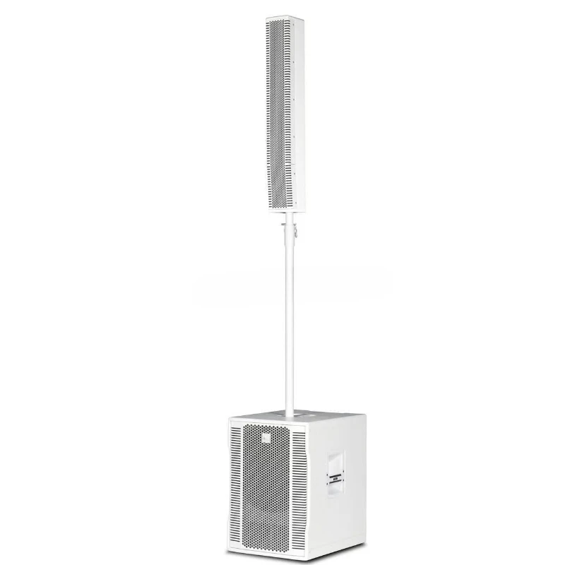 

12 Active Column White Speaker Powered Sound System Easy Mobile Rcf Church Professional Audio Equipment
